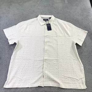 Nat Nast Shirt Mens 2XL XXL Button Up Hawaiian Triangle All Over Print Camp - Picture 1 of 9