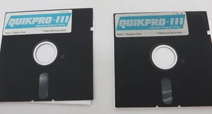 QUIKPRO + III Automatic Program Writer 5.25" Floppy Disk 1989 ICR FutureSoft - Picture 1 of 4