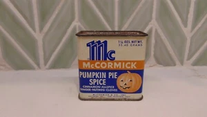 VINTAGE McCORMICK PUMPKIN PIE SPICE / JACK-O-LANTERN / HALLOWEEN - Picture 1 of 6