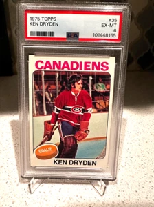 1975-76 O-Pee-Chee - #35 Ken Dryden PSA 6 - Picture 1 of 2