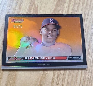 2015 Bowman's Best Hi-Def Heritage Orange Refractor /25 Rafael Devers #HDH-RD - Picture 1 of 3