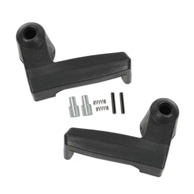 Fit For 1980-1996 Ford Truck Bronco F-150 Vent Window Handles Locks Black - Image 1 of 4