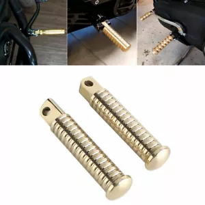 Brass Foot Pegs Footrest For Harley Sportster XL 883L/R XLH883 Forty-Eight 97-19 - Foto 1 di 8