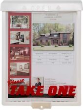Outdoor Real Estate Brochure Box with Snap Shut Lid(White or Black)