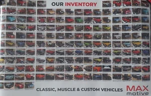 Max Motive Inventory Of Classic, Muscle, And Custom Vehicles, Double Sided... - Picture 1 of 8