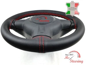CUBIERTA VOLANTE PIEL PARA GENESIS G70 19-19 NEGRA, ROJA 2 STIT - Imagen 1 de 12