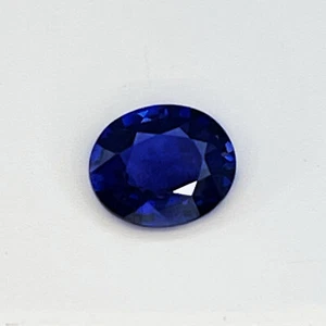 Unheated Deep Velvet Bright Blue Sapphire Vintage No Heat Sapphire Engagement - Picture 1 of 5