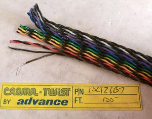 Croma Twist Ribbon Cable Twisted Pair 20 Way AWG28 7/36 300V 5 Metres OMR4-02C - Picture 1 of 2