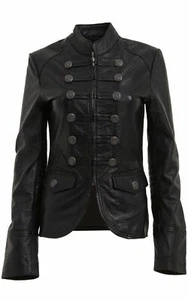 Lederjacke für Damen schwarz Biker Motorrad echtes Lammfell M.M.Leder - Bild 1 von 22
