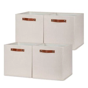 Storage Baskets For Shelves Closet Storagesturdy Home Organization Bins For Gift - Picture 1 of 8
