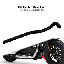 Produktbild - Schwarz Tubo Scarico Ölkühler SchlauchLinie Für Harley Sportster 883 1200 14-22