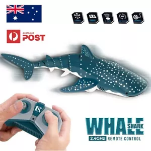 2.4GH Whale Shark Electric RC Remote Control Swim Water Pool Kid Adult Prank Toy - Picture 1 of 10
