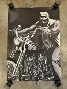 VINTAGE 1962 LYNDON JOHNSON HARLEY BIRD ALL ABOUT ME POSTER BIKER BIKE - Bild 1 von 10