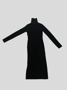 Abito nero collo alto Lea e Viola taglia large - Foto 1 di 3