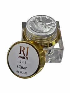Gel transparente 4 en 1 RJ Nails para diseños 3D, puntas de pegamento - Imagen 1 de 1