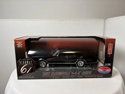 Highway 61 1967 Oldsmobile 442 Coupe Black 1:18 Die Cast #50118 (2002) - Изображение 1 из 4