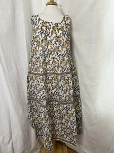 Max Studio Damen Blumen Kleid 100% Baumwolle Größe XL - Bild 1 von 18