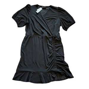 NWT LANE BRYANT Faux Wrap Dress Size 22/24 Classic LBD Traditional Business Luxe - Picture 1 of 11