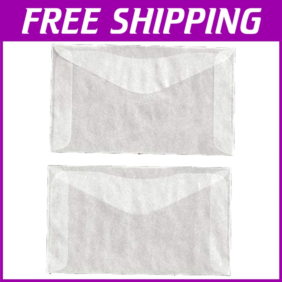 Pergamin-Umschläge in Archivqualität 2,5 x 4,25 Zoll 1000 kt - Bild 1 von 3