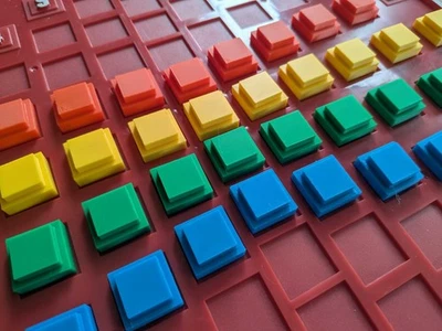 Can't Stop Board Game Complete Set of 44 Replacement Color Squares Pieces Parts - Image 1 of 4