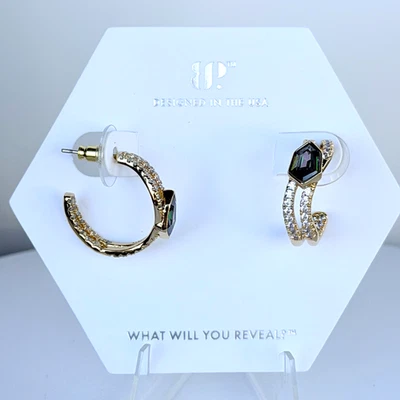 Pendientes Bomb Party June Aros "She's Meant To Be" Alejandrita sobre Oro Foto 1 de 4