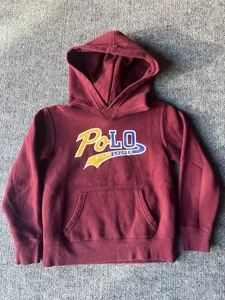 Polo Ralph Lauren Niño Sudadera con Capucha Corte Etiqueta Granate Hechizo Ver Medición - Imagen 1 de 12