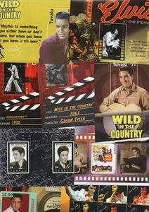 24 ELVIS PRESLEY & MICHAEL JACKSON Souvenir stamp sheets - Imagen 1 de 6