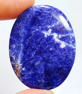 53 CT 6X32X41 mm DISEÑADOR NATURAL AZUL SODALITA OVALADO CABUJÓN PIEDRA PRECIOSA HK-87 - Imagen 1 de 6