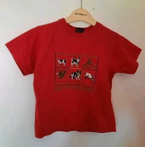 Ronweil Red Farm Animal Motif Boys' T-Shirt Size 3-4 - Picture 1 of 3
