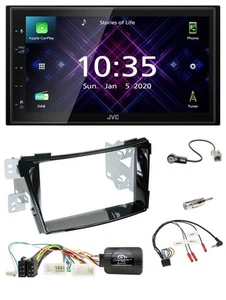 JVC DAB 2DIN Lenkrad Bluetooth USB Autoradio für Hyundai i40 ab 2011 VF Klavierl - Bild 1 von 12