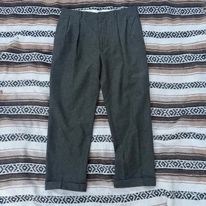 Men's Vintage Polo Ralph Lauren Italy Wool Cashmere Pleated Slacks Pants Sz 34R - Picture 1 of 9