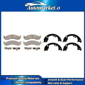 Disc Brake Pad Set Parking Brake Shoe Front Rear For Ford E-250 2005-2007 - Picture 1 of 5