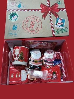 Christmas Hamper Santa Box Christmas Perfect Gift Family Friend Parents