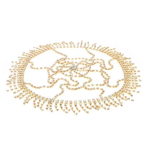  Bridal Headpiece Headdress Rhinestone Tassel Pendant Wedding for Bride - Picture 1 of 17