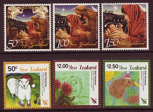 NEUSEELAND 2008 WEIHNACHTEN 6ER SET UNMONTIERT POSTFRISCH - Bild 1 von 1