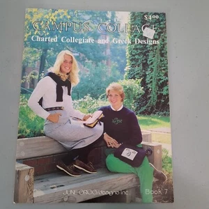 Campus Collage Collegiate & Greek designs cross stitch pattern - Picture 1 of 2