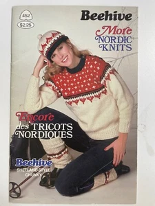 Bienenstock Nordic Stricks #84 Vintage 1980er USA Strickmuster Buch - Bild 1 von 4