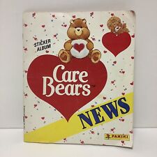 Vintage Panini Care Bears News Sticker Album NEARLY COMPLETE 1987 Sticker Book