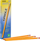 Oriole Woodcase Pencil, 2.5/F Medium Fine, Yellow Barrel, 12-Pack (12875)