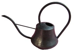 Vintage Solid Brass Bauhaus Art Deco Watering Can Signed - Picture 1 of 13