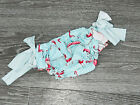 WORN ONCE - PHI FLAMINGO BOW JAM PANTS - 1 - 2 YEARS - BLUE & PINK