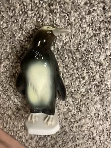 Royal Dux Penguin Figurine With Pink Triangle Ceramic Figurine - Picture 1 of 6