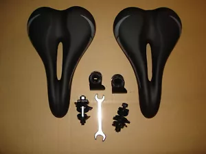 NEW BICYCLE SEATS***SUPER DEAL*** NEW !!! 2 SEATS & BRACKETS !!! - Picture 1 of 3