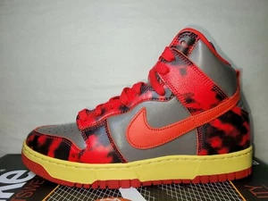 Size 10.5 Nike Dunk High 1985 Acid Wash University Red DQ9404-600 - Picture 1 of 10