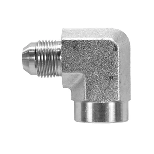 2502-08-08 Hydraulic Fitting 1/2" Male JIC X 1/2" NPT Female Pipe 90 C5455 - Picture 1 of 1