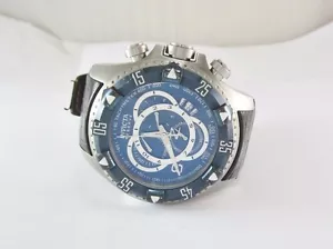 RELOJ DE BUCEO PARA HOMBRE INVICTA RESERVE EXCURSION ESFERA AZUL SS # 11021 CON CORREA DE CUERO - Imagen 1 de 12