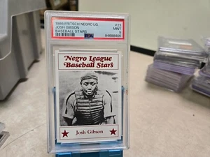 1986 Fritsch Negro League Stars #23 Josh Gibson - PSA 9 Slab has some wear - Picture 1 of 2