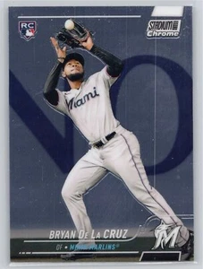 2022 Stadium Club Chrome #323 Bryan De La Cruz Miami Marlins RC Baseball Card - Picture 1 of 2