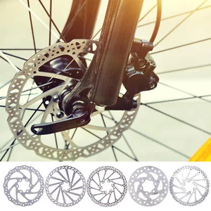 Bikes Disc Brake Set Stainless Steel Bikes Front Rear Folks Rotor with 6 Screws - Picture 1 of 17