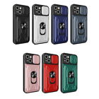Case For iPhone 15 14 Plus 13 12 Pro Max Shockproof Card Ring Stand Camera Cover